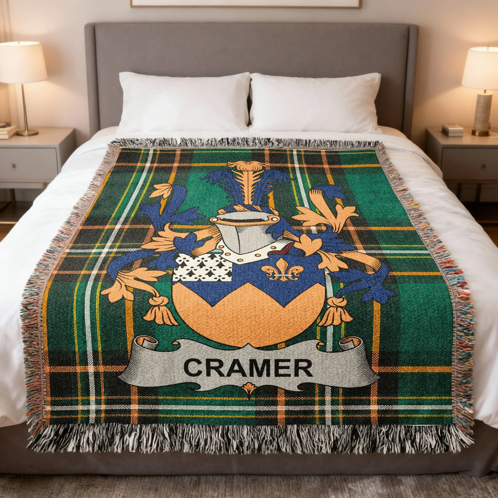 Cramer Family Crest Plaid Tartan Woven Throw product type