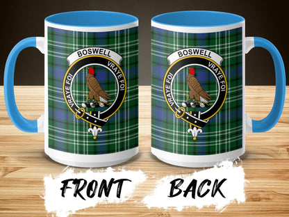 Scottish Clan Boswell Proud Crest Design Mug - Living Stone Gifts