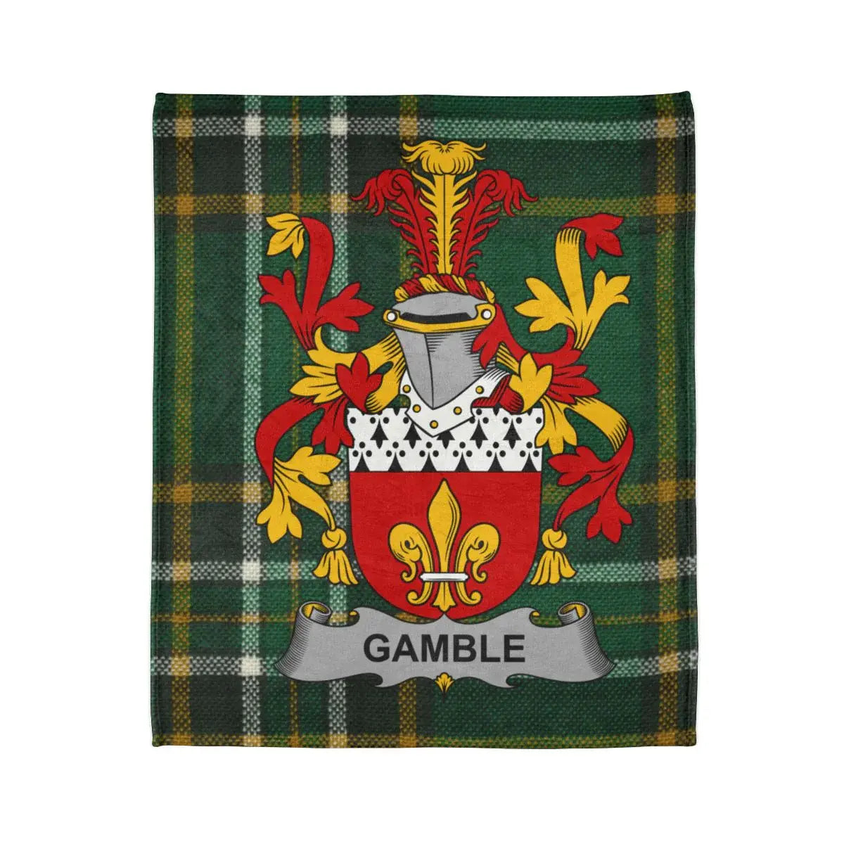 Vibrant Personalized Family Crest Design Blanket product