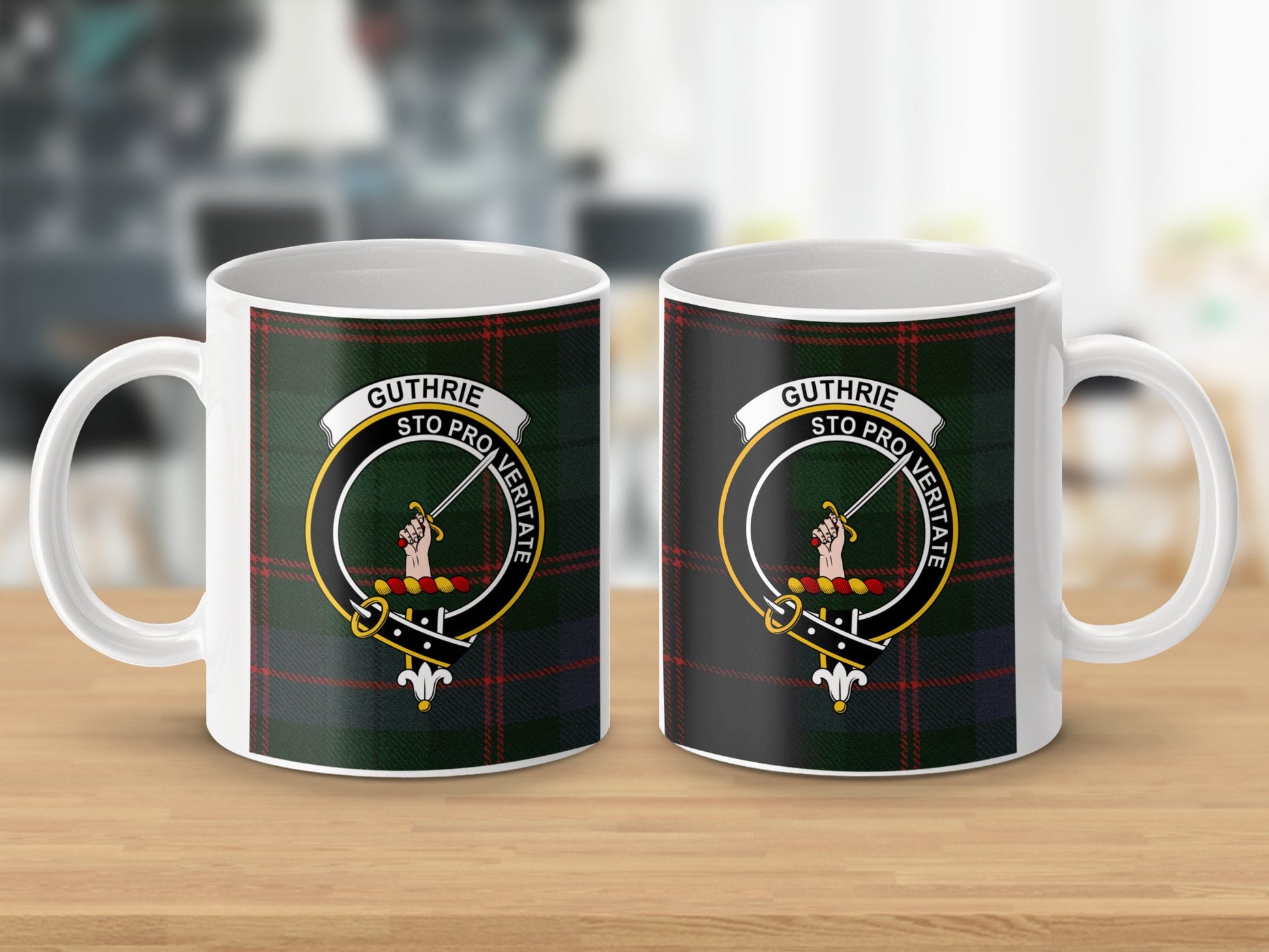 Clan Guthrie Sto Pro Veritate Scottish Tartan Mug - Living Stone Gifts