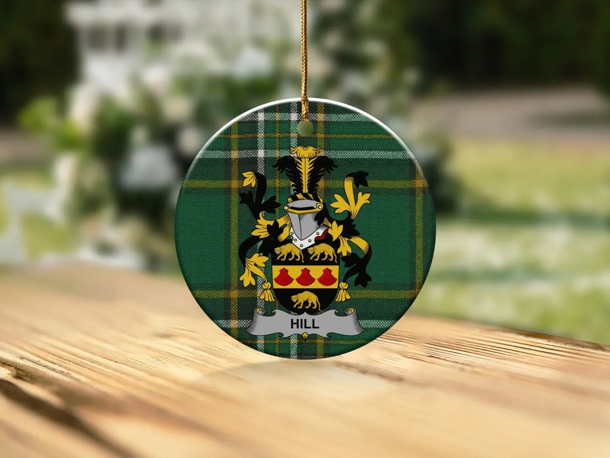 Personalised Family Crest Round Ornament product