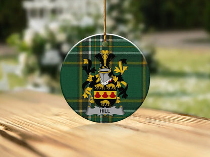 Personalised Family Crest Round Ornament product