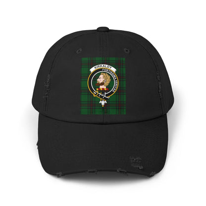Kirkaldy Clan Crest Scottish Distressed Baseball Cap - Celtic Ancestry Gifts