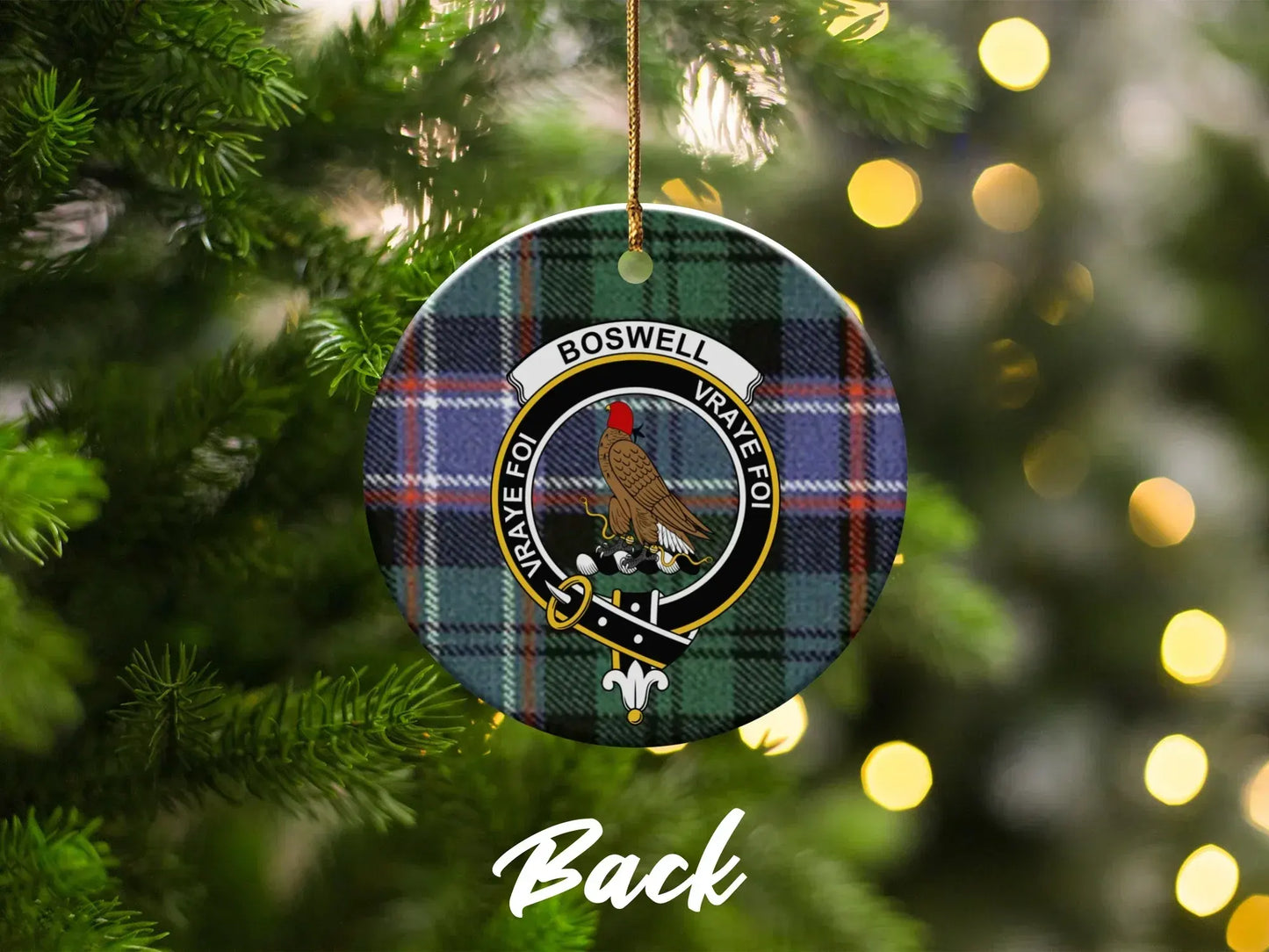 Boswell Plaid Christmas Ornament Hanging Product
