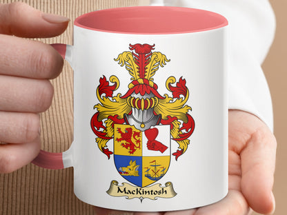 Mackintosh Scottish Coat of Arms Accent Coffee Mug - Living Stone Gifts