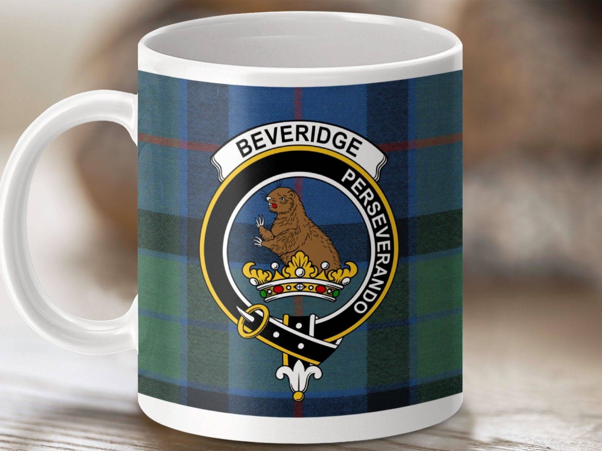 Beveridge Perseverando Clan Crest Badge Mug product