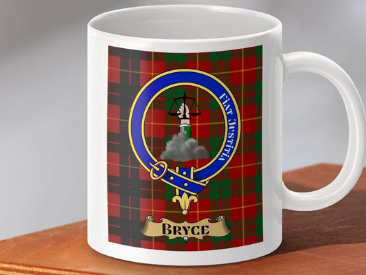 Personalized Tartan Design Bryce Clan Crest Mug product