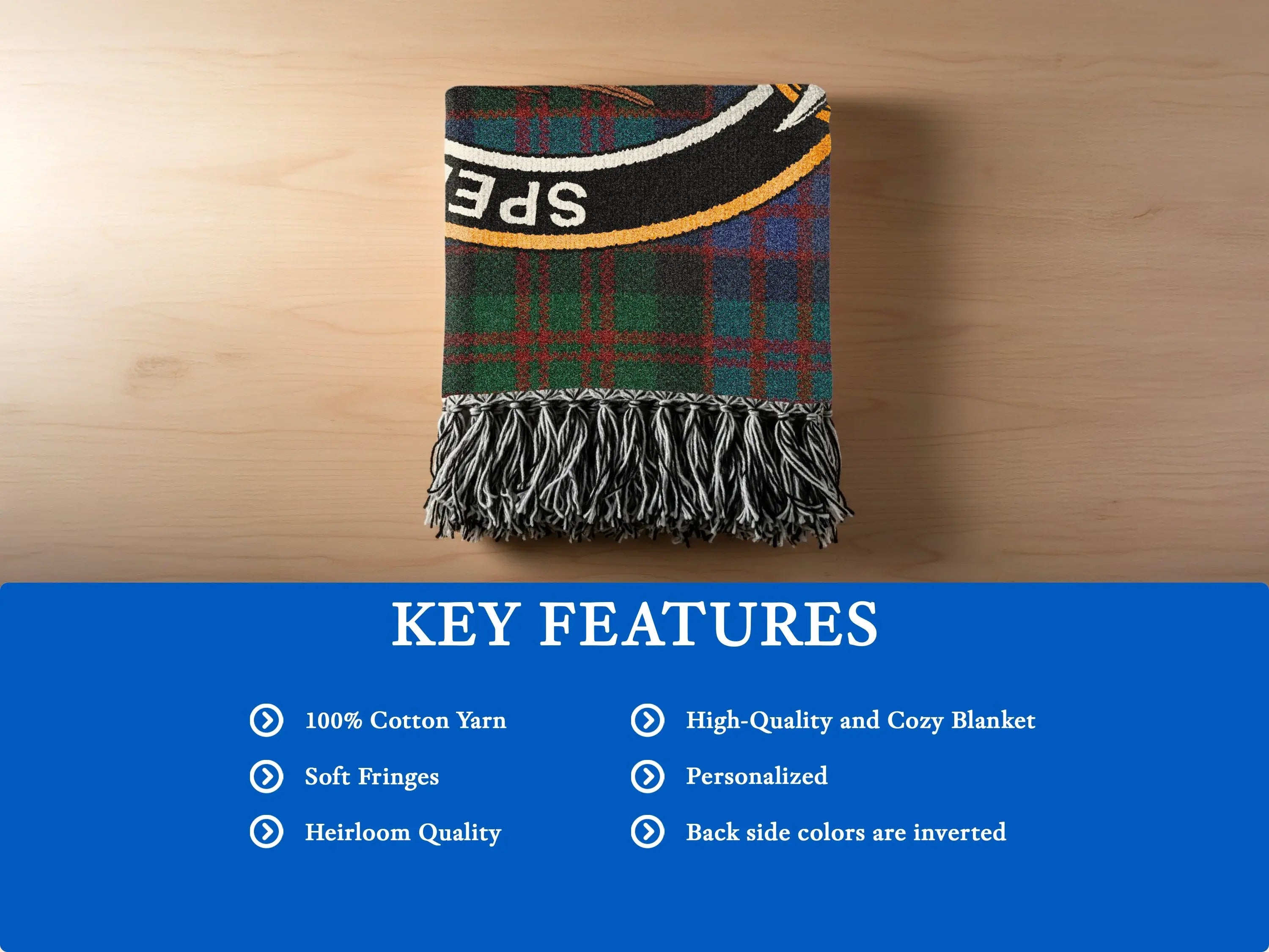 High-Quality and Cozy Blanket with Soft Fringes