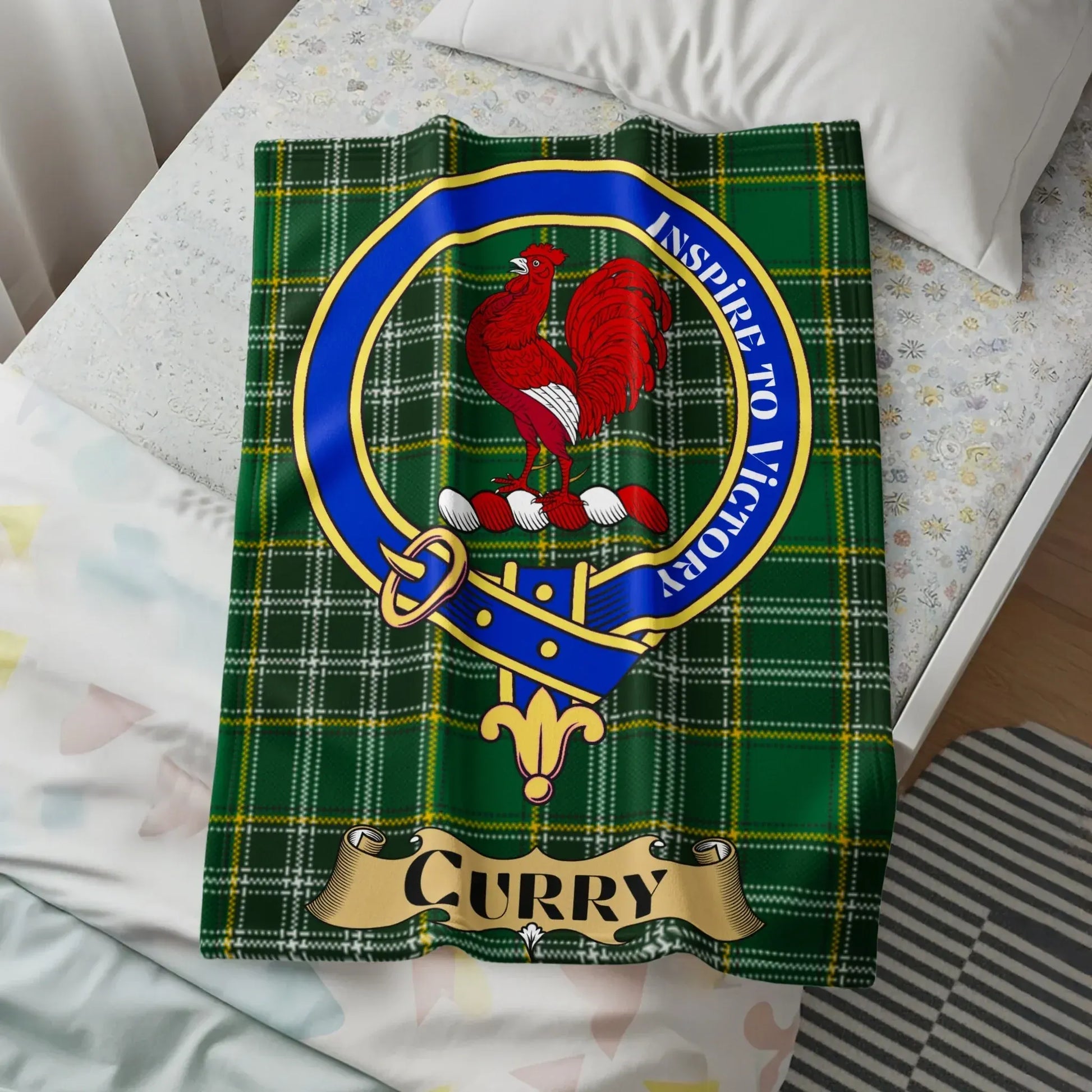 Ancient Irish Clan Design Tartan Blanket product