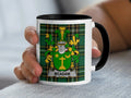 McAdam Irish family crest black accent mug