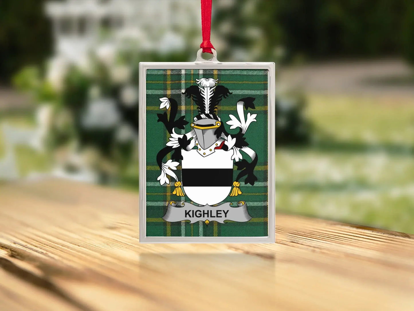 Kighley Green Striped Family Crest Hanging product
