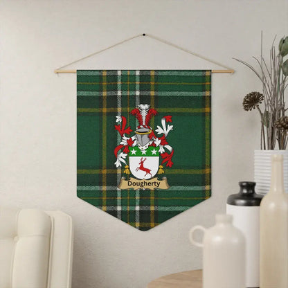 Dougherty Family Crest Green Plaid Wall Hanging product