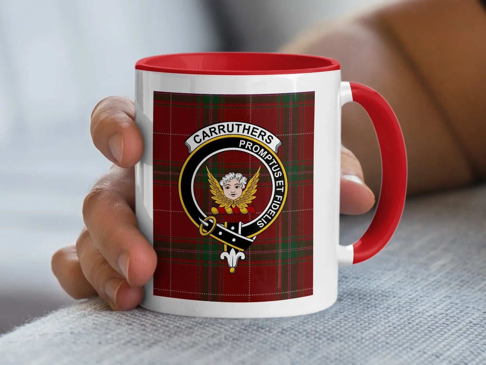 Carruthers Clan Tartan Plaid Coffee Mug Unique Gift