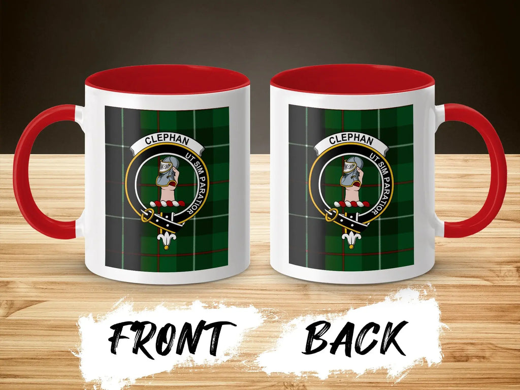 Clephan Ut Sim Parator Plaid Design Coffee Mug