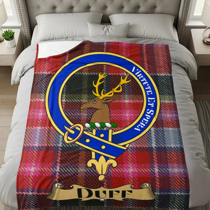 Duff Clan Tartan Crest Plaid Blanket product