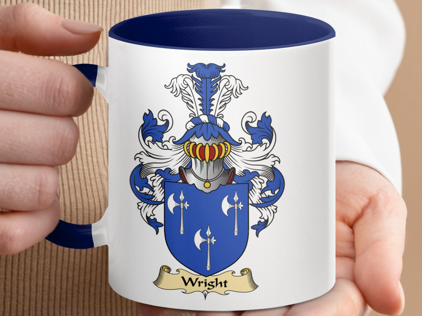 Wright Scottish Coat of Arms Mug - Living Stone Gifts