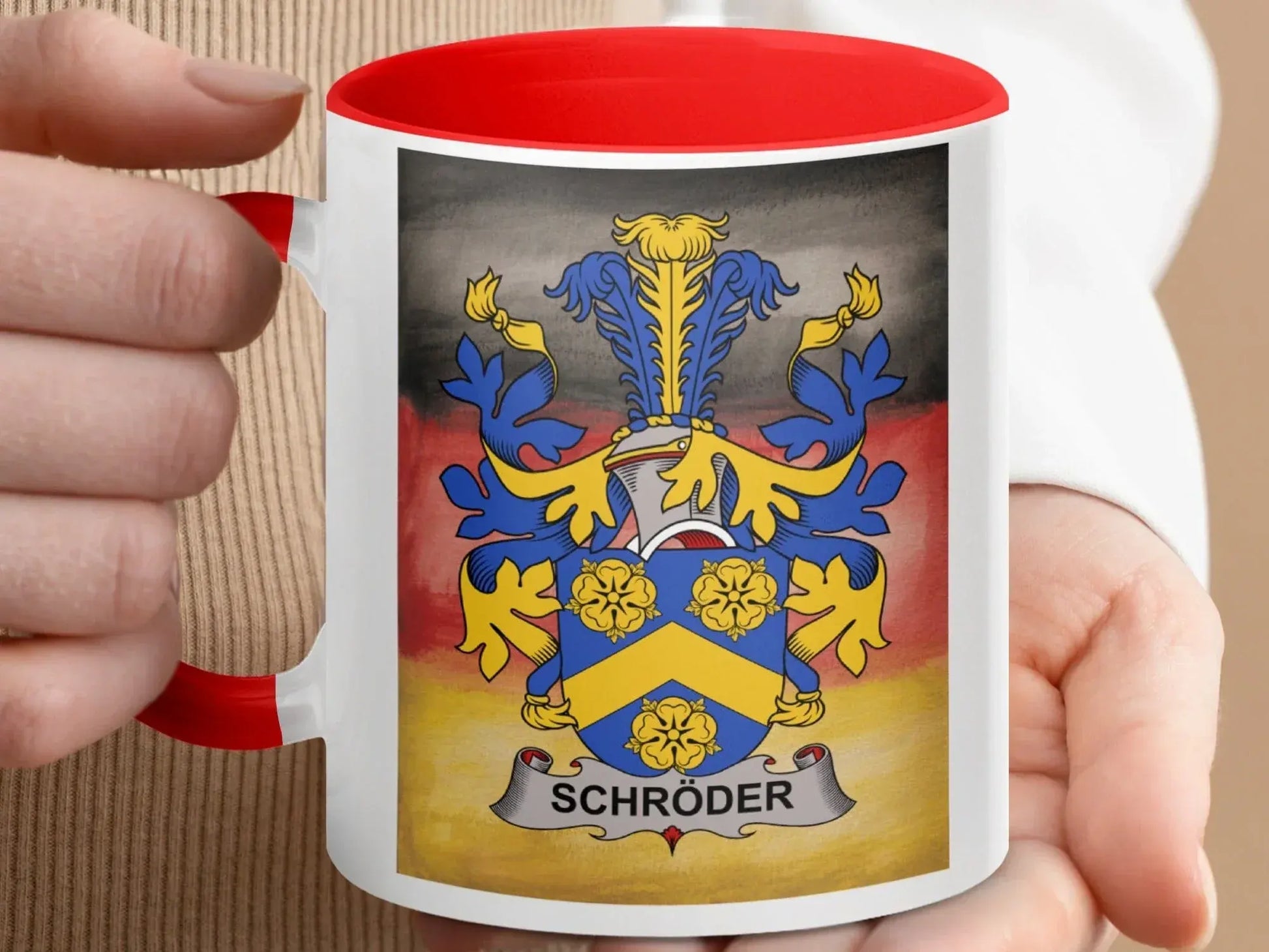 Personalized Family Crest Schroder Mug product type