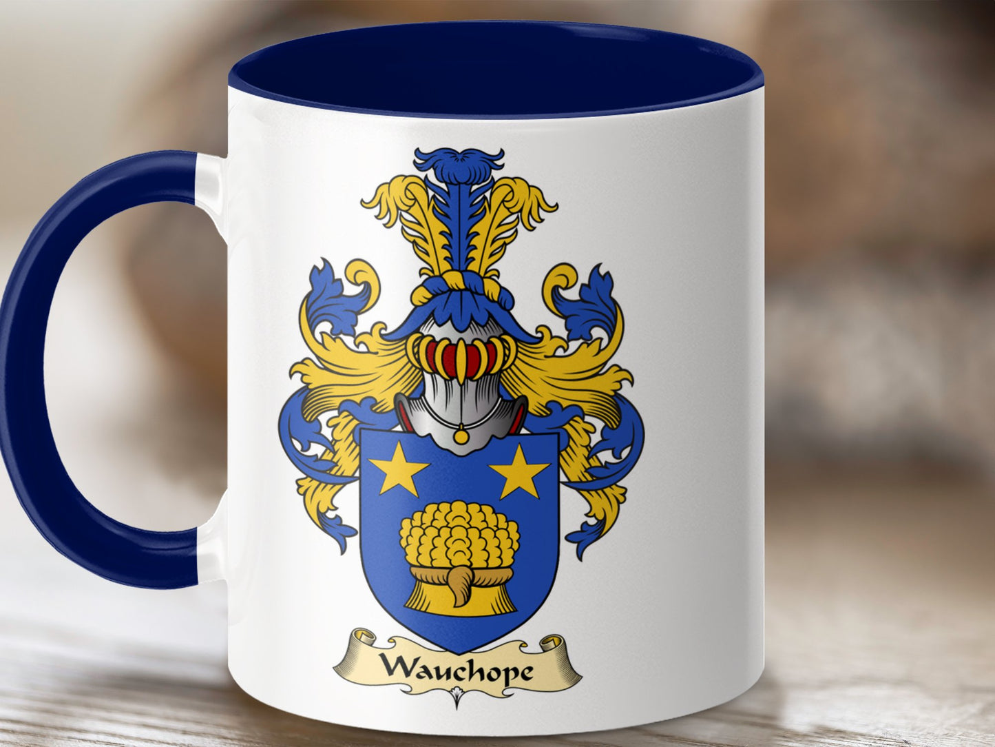 Wauchope Scottish Family Coat of Arms Coffee Mug - Living Stone Gifts