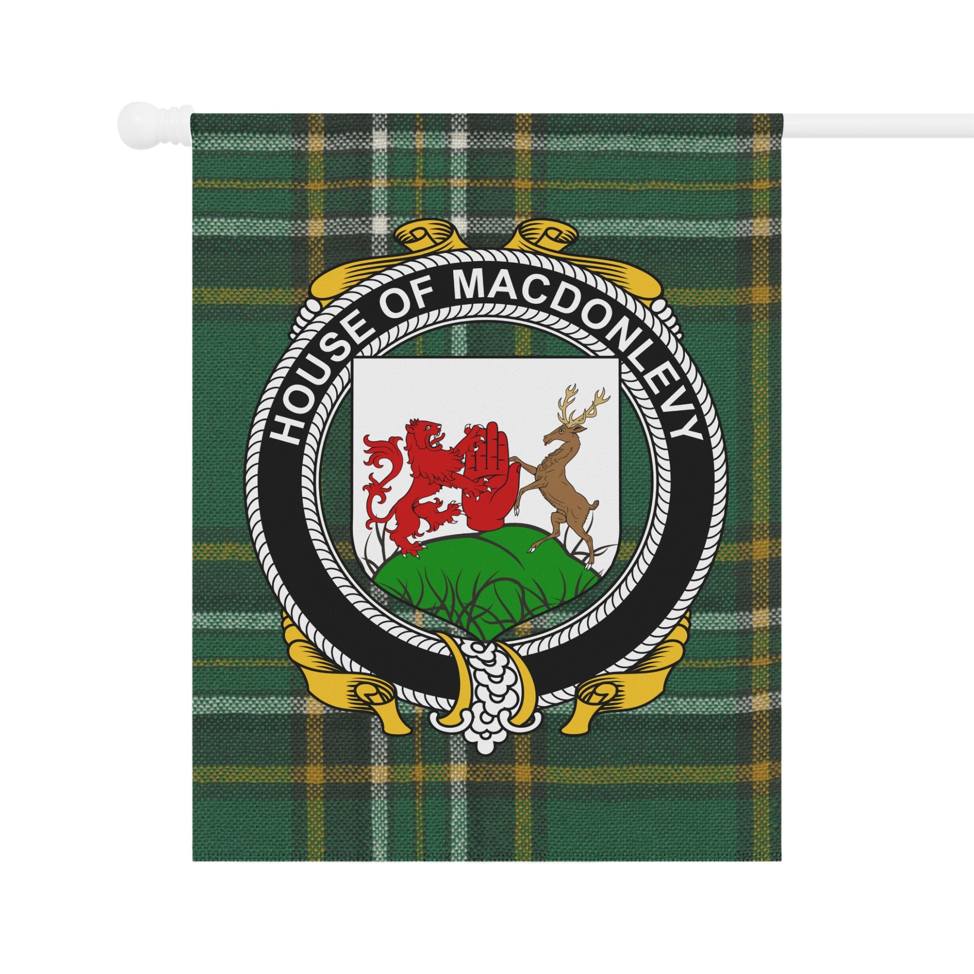 House Of Macdonlevy Green Plaid Decorative Flag Product