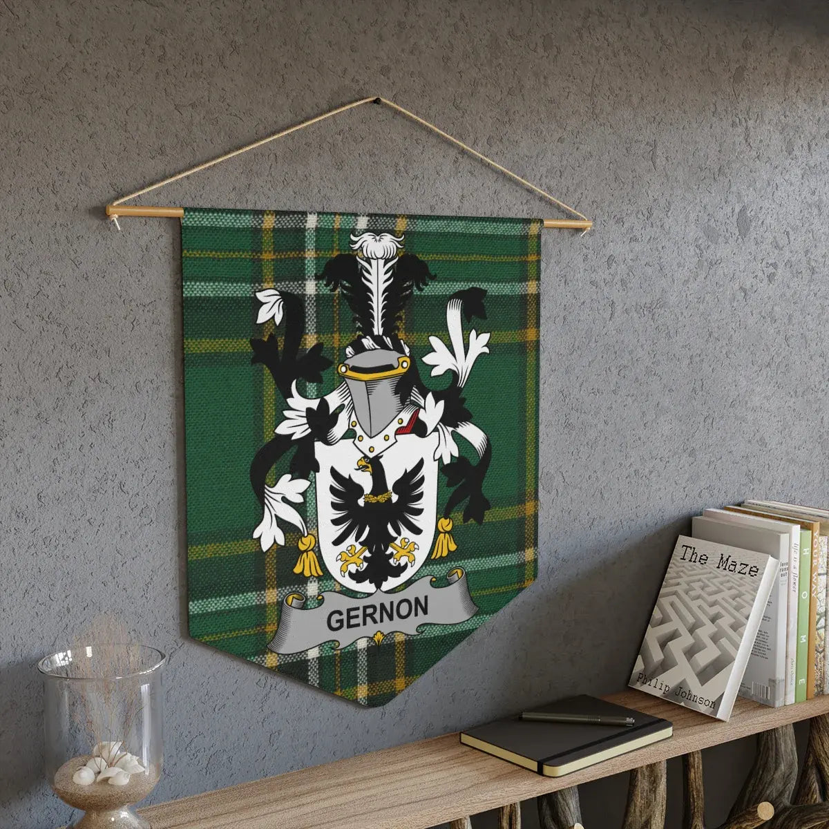 Gernon Family Crest Plaid Wall Hanging Decor product type