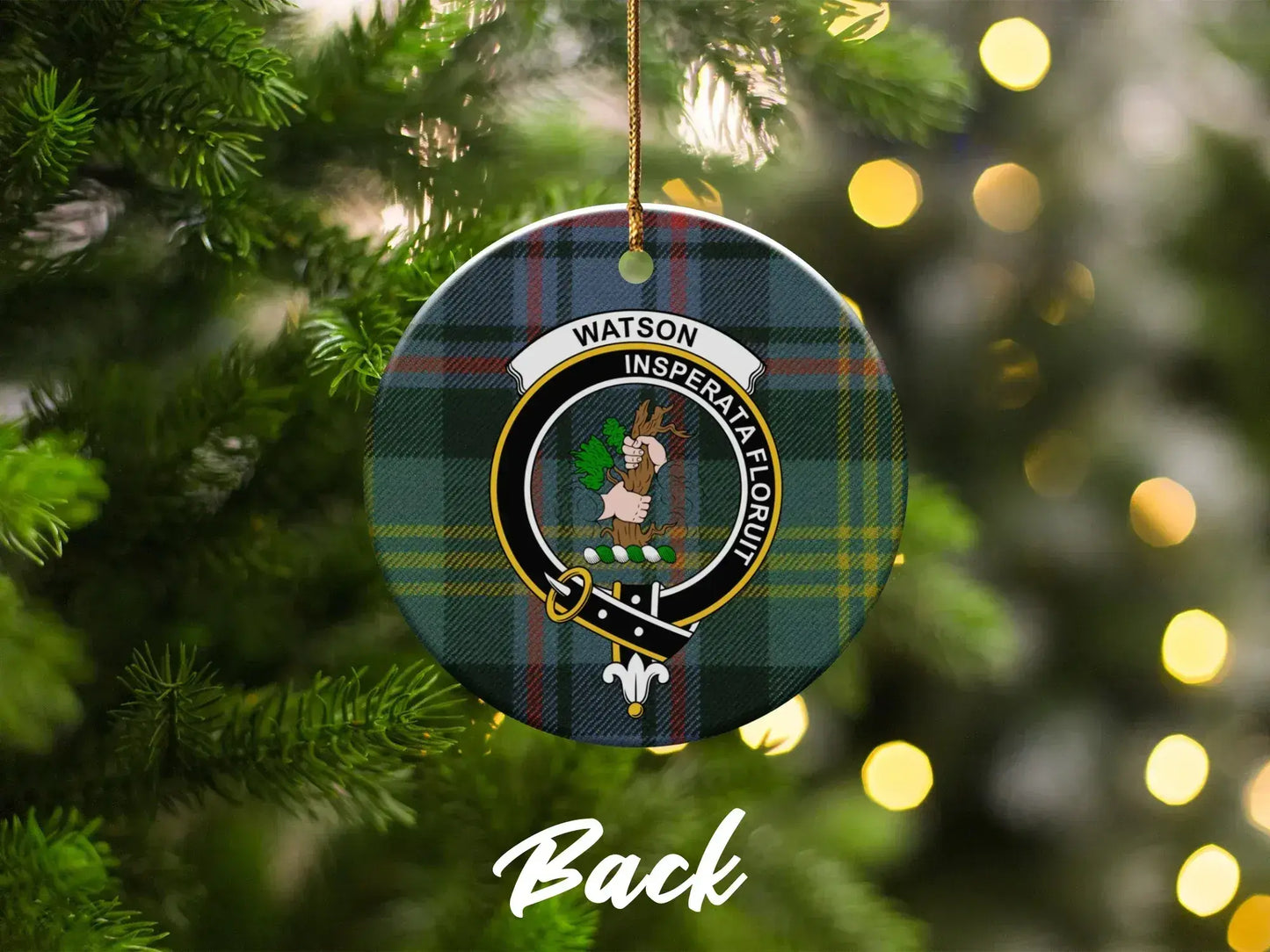 Custom Watson Clan Crest Christmas Ornament product