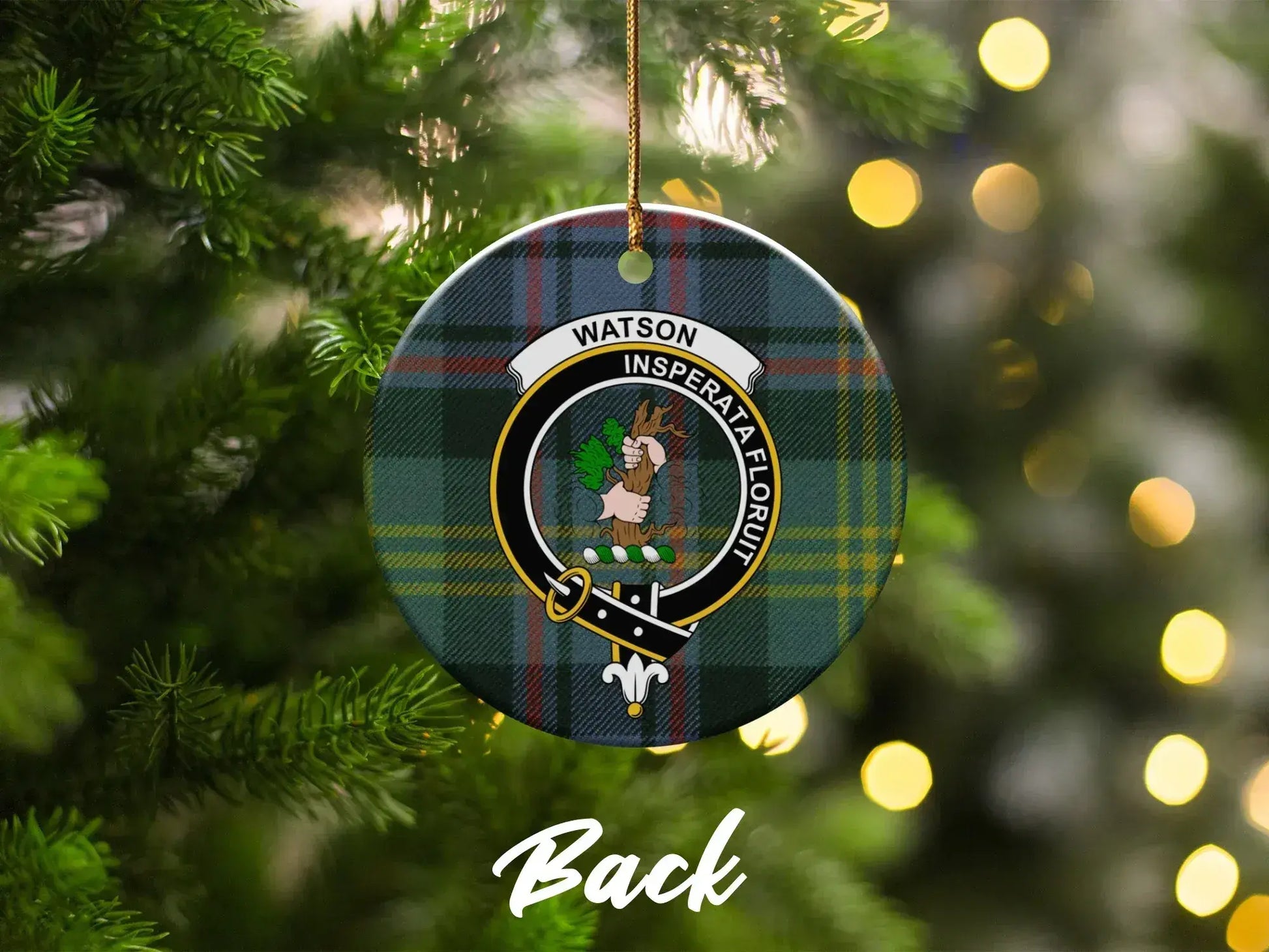 Custom Watson Clan Crest Christmas Ornament product