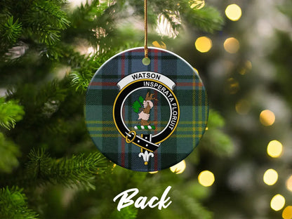 Custom Watson Clan Crest Christmas Ornament product