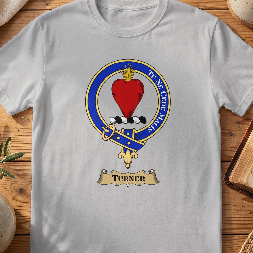 Turner Scottish clan crest T-shirt in Sport Grey