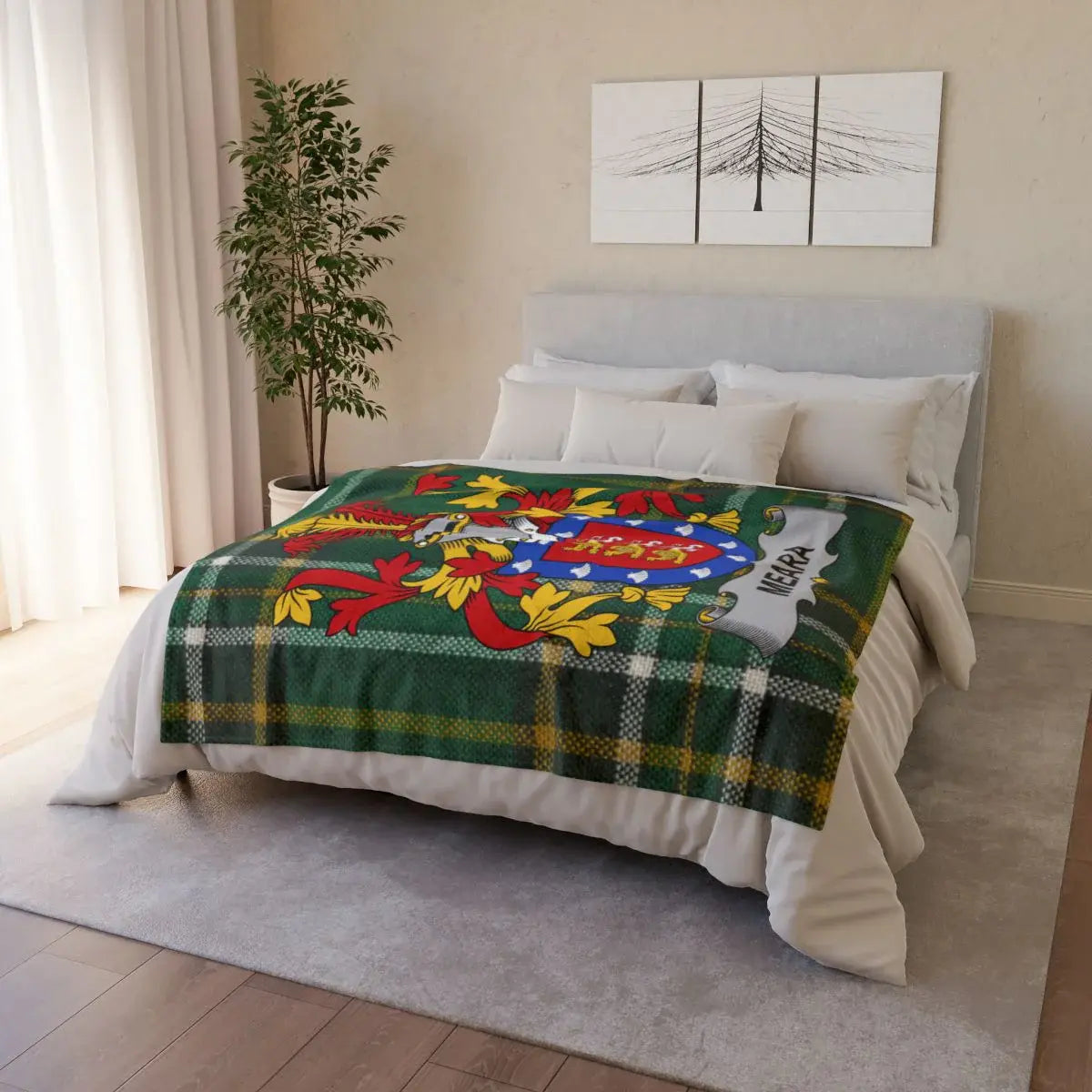 Cozy Plaid Design Vera Family Crest Bedding product