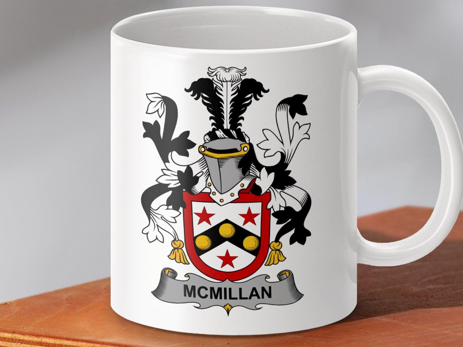McMillan Surname Irish Family Crest Mug - Celtic Ancestry Gifts