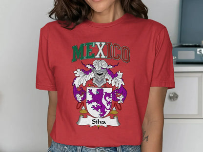 Mexico Silva Family Crest Graphic T-Shirt product type