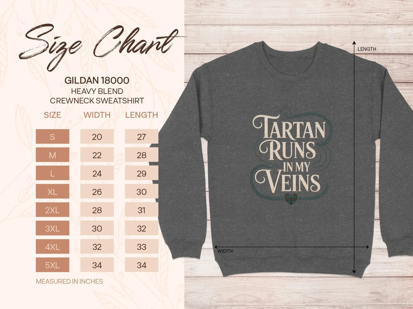 Tartan Runs In My Veins Gildan 18000 Sweatshirt product