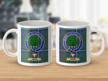Irwin Family Crest Clan Badge Personalised Mug product
