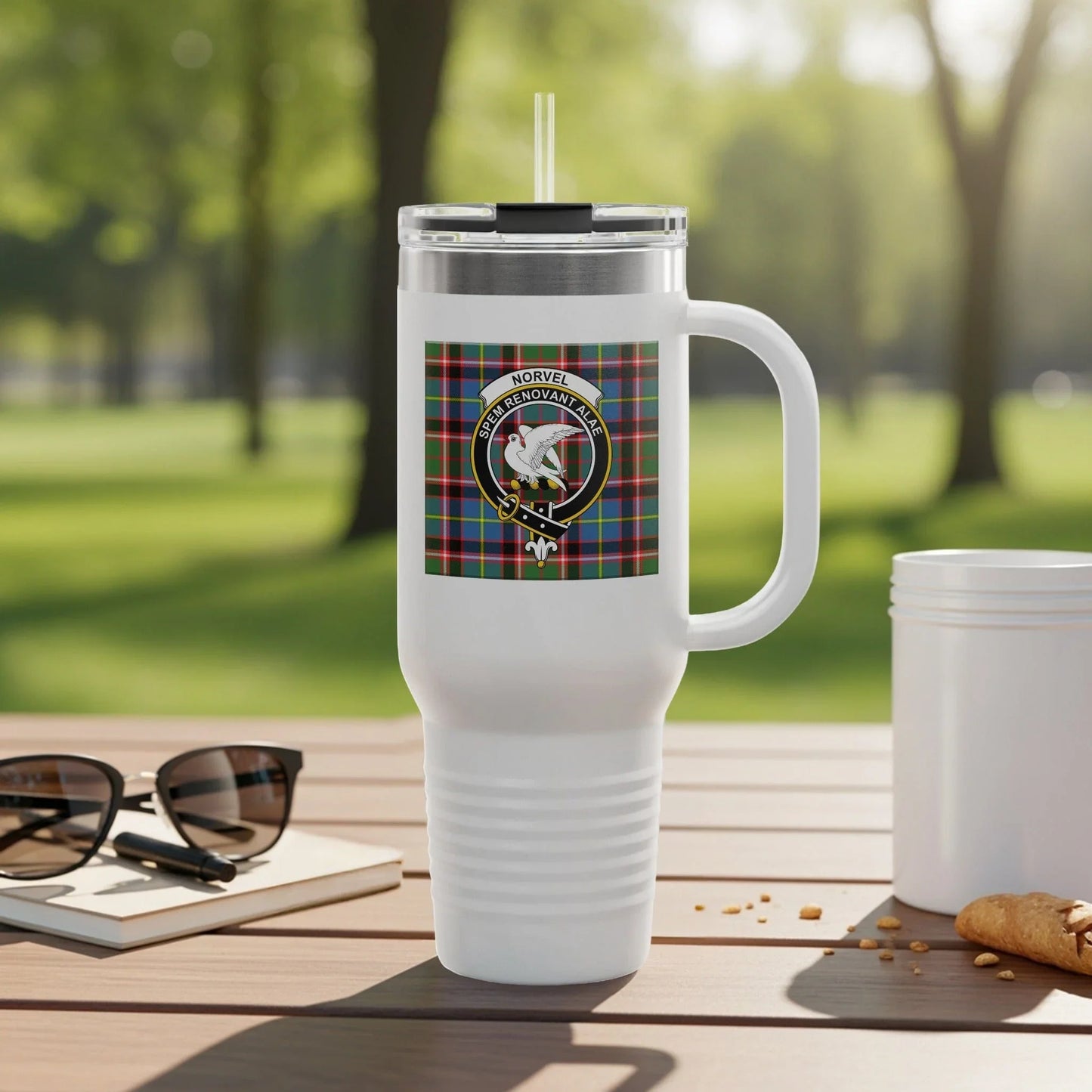 Stylish Tumbler with Clan Crest Design Insulated product