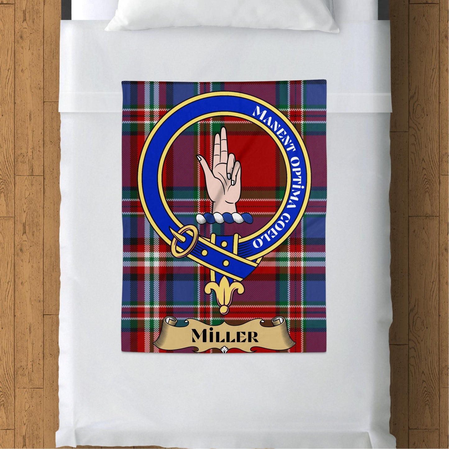 Scottish Clan Miller Tartan Throw Blanket - Living Stone Gifts