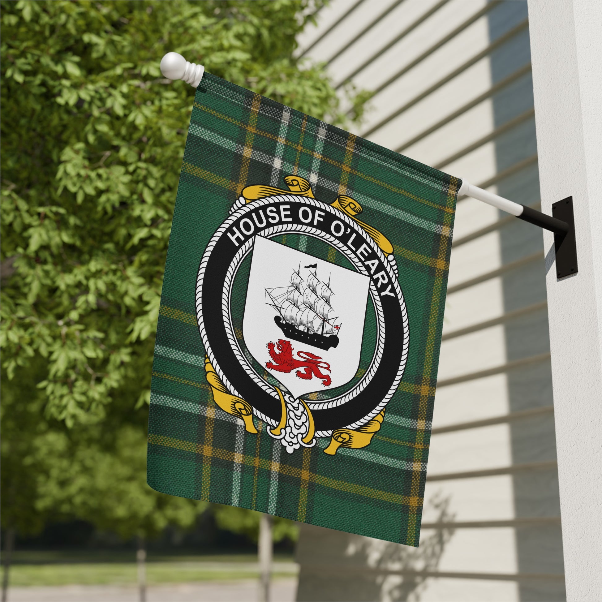 House of O'Leary Tartan Family Crest Flag product