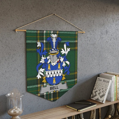 Bell Family Crest Plaid Wall Hanging Banner product