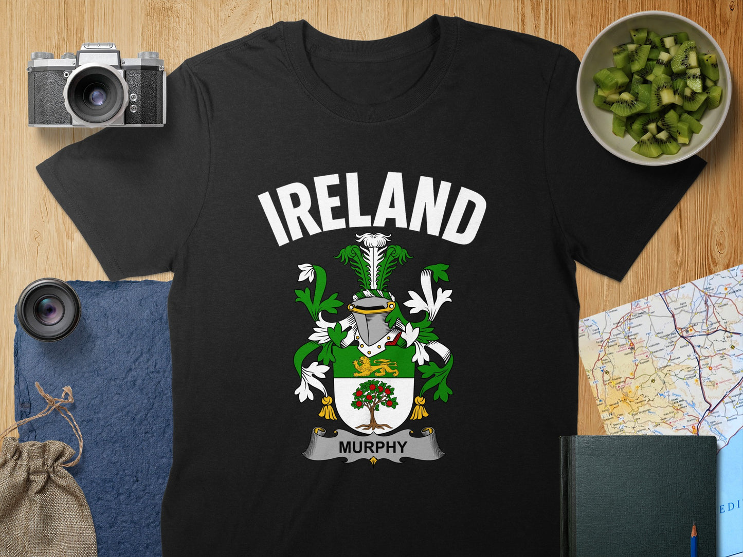 Ireland Murphy Family Crest Design Short Sleeve T-Shirt