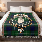 Lamont Clan Scottish Tartan Woven Blanket – 100% Cotton