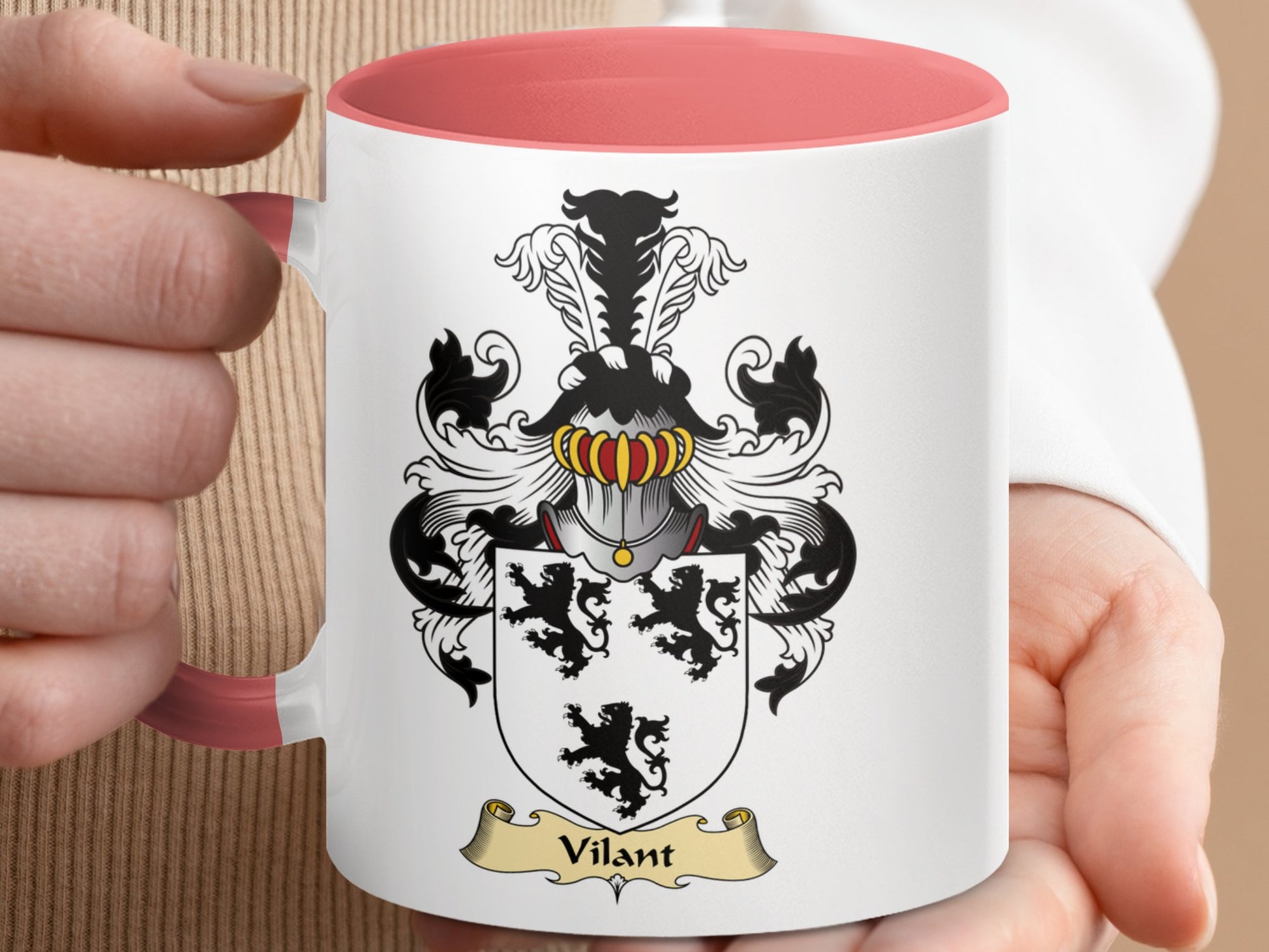 Clan Vilant Scottish Coat of Arms Mug - Living Stone Gifts