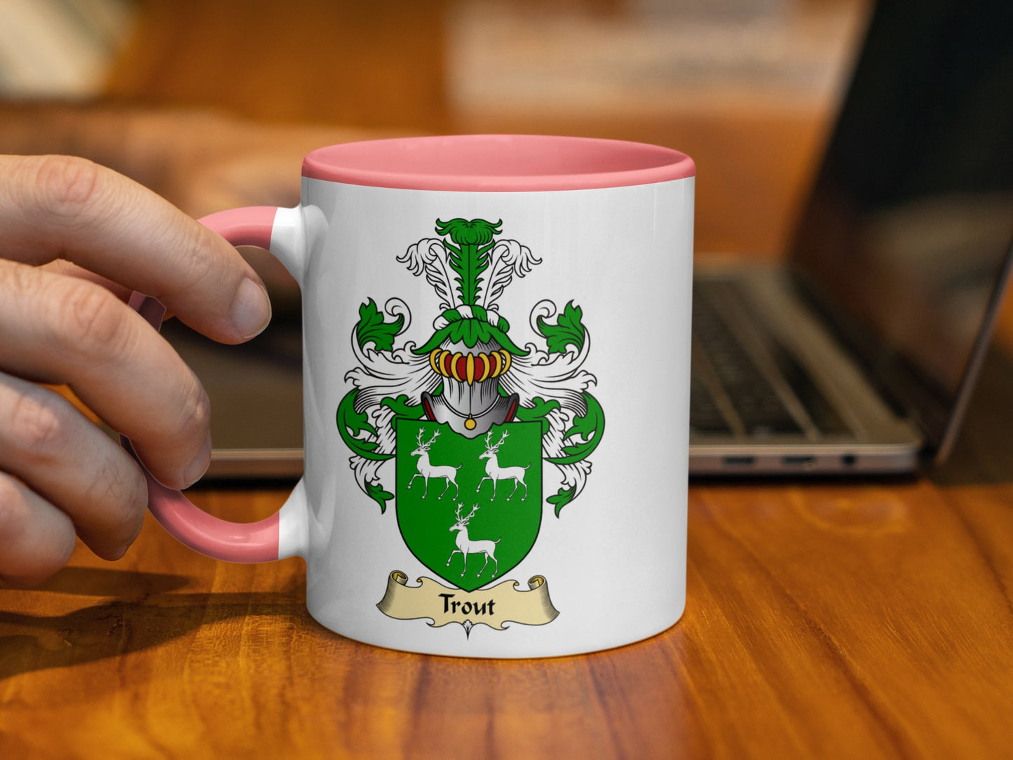 Clan Trout Scottish Coat of Arms Mug - Living Stone Gifts