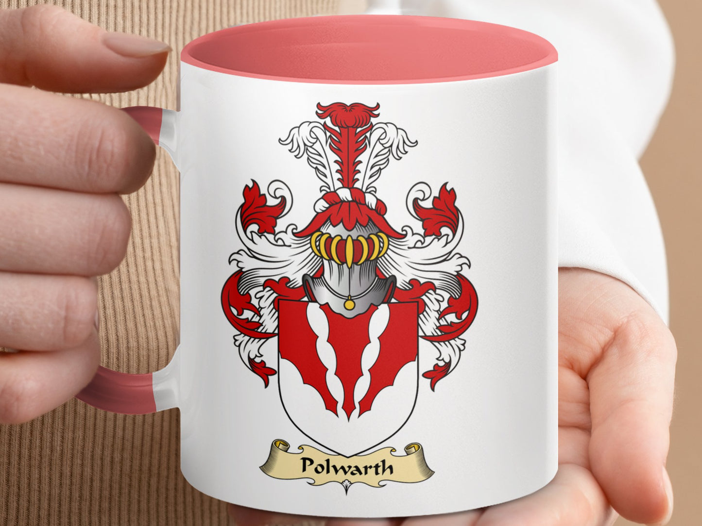 Scottish Clan Polwarth Family Coat of Arms Heritage Mug - Living Stone Gifts