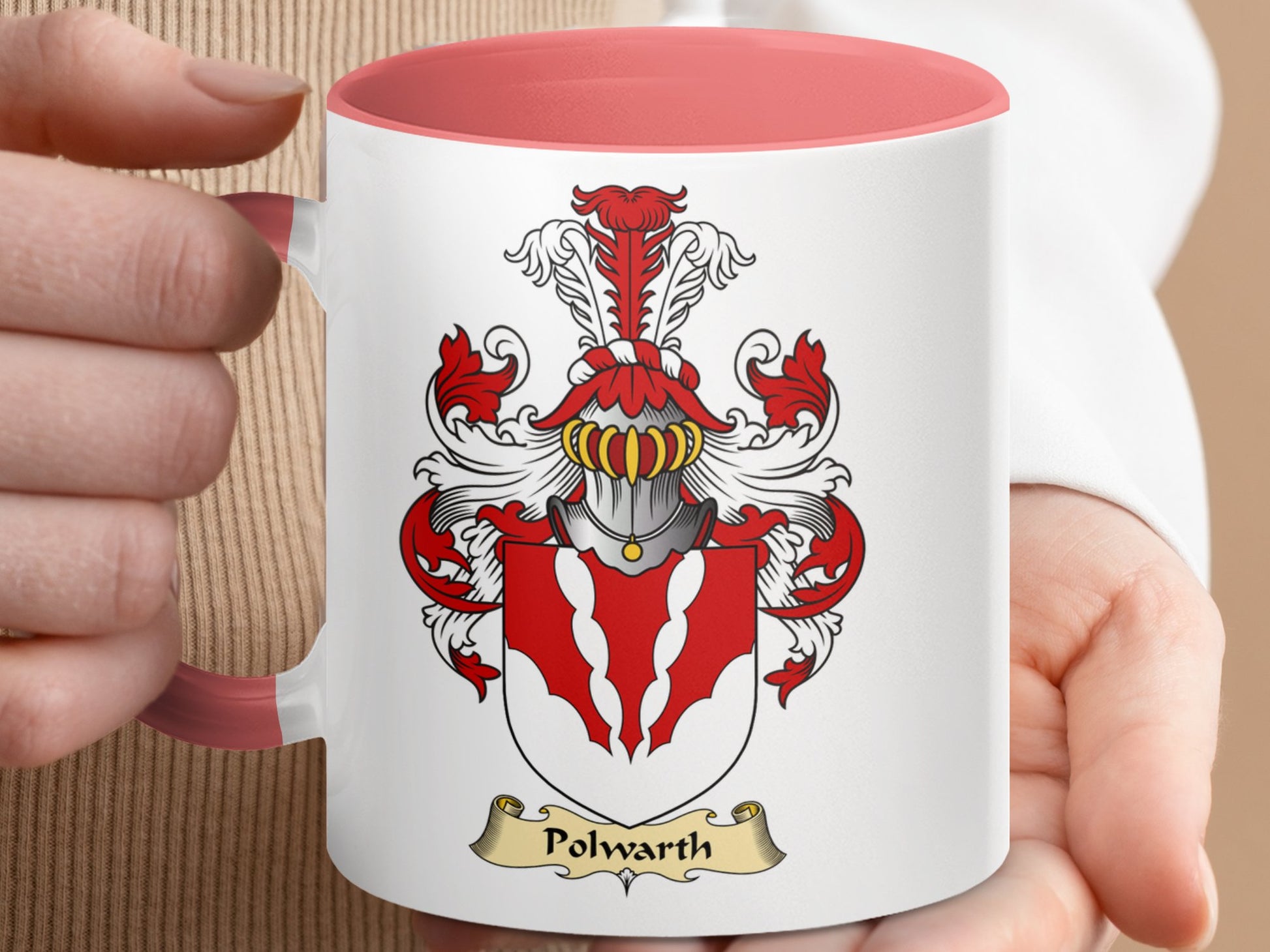 Scottish Clan Polwarth Family Coat of Arms Heritage Mug - Living Stone Gifts