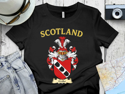 Scotland Croke Family Crest Graphic T-shirt product type