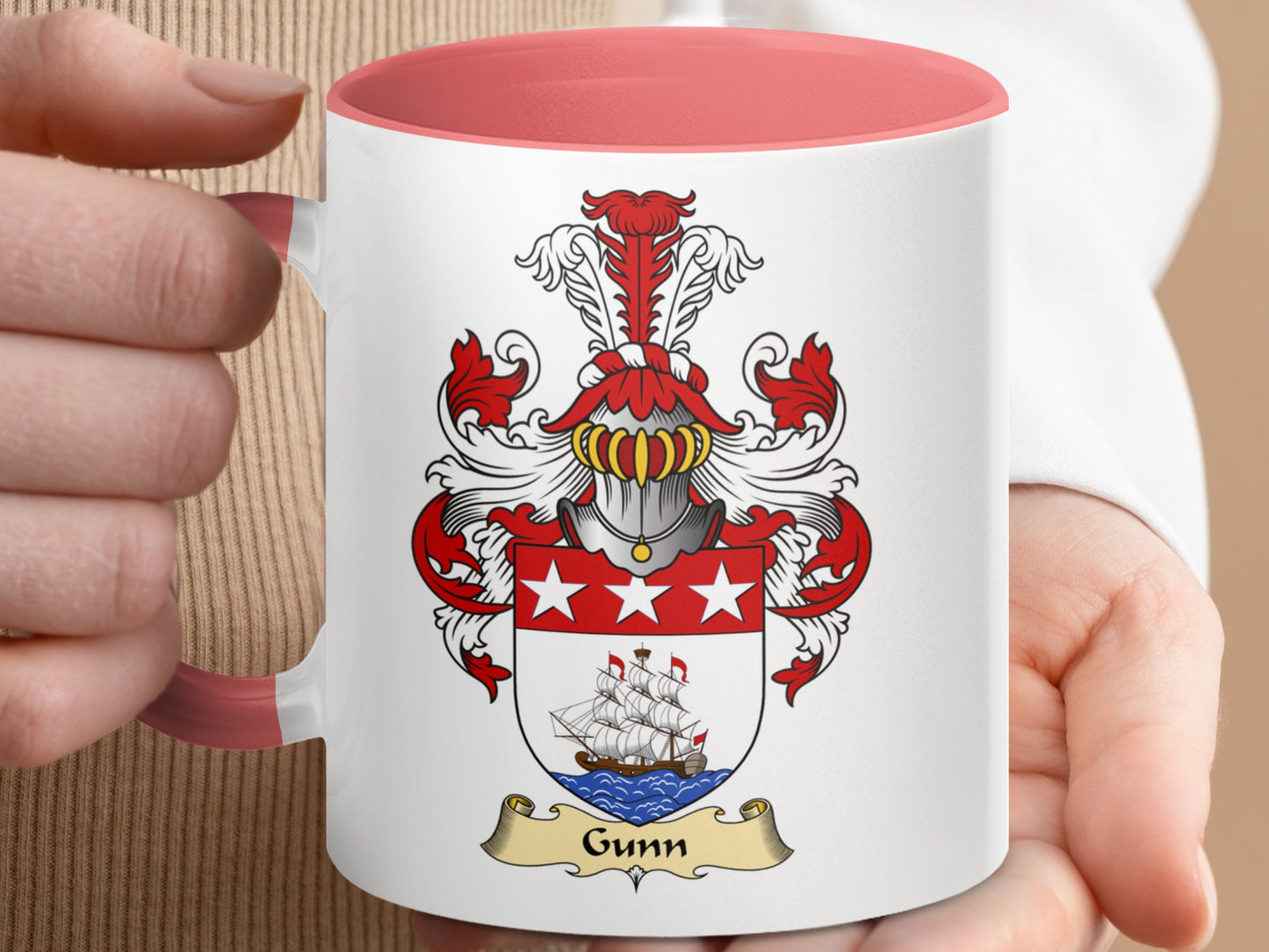 Clan Gunn Scottish Clan Accent Coffee Mug - Living Stone Gifts