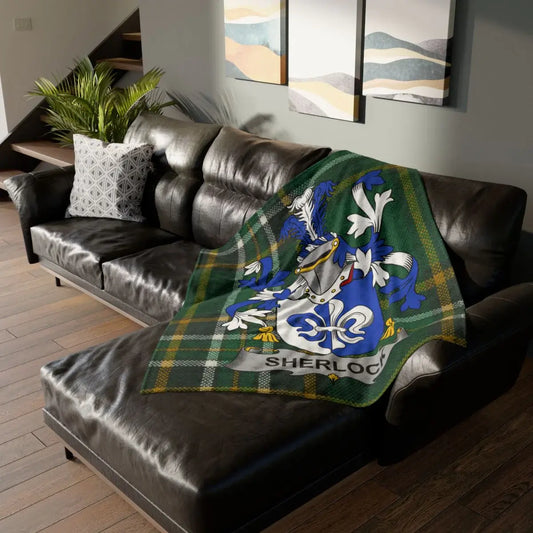 Cozy Personalized Sherlock Family Crest Blanket product