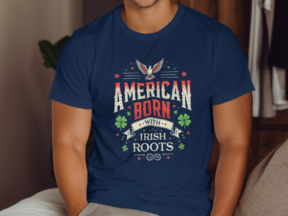 Celebrate Heritage and Pride American Born Irish Roots T-Shirt - Living Stone Gifts