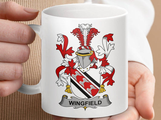 Wingfield Family Crest Decorative Gift Mug - Celtic Ancestry Gifts
