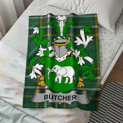 Butcher Heraldic Family Crest Bedding Product
