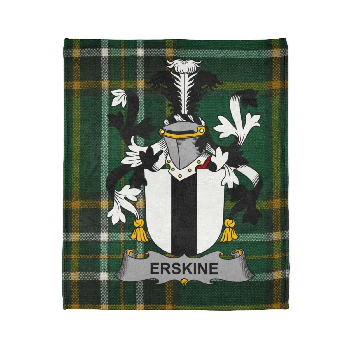Erskine Crest Plaid Design Cozy Warm Blanket product